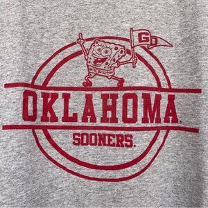 Oklahoma Sooners SpongeBob SquarePants Grey L/S Graphic Tee 2XL